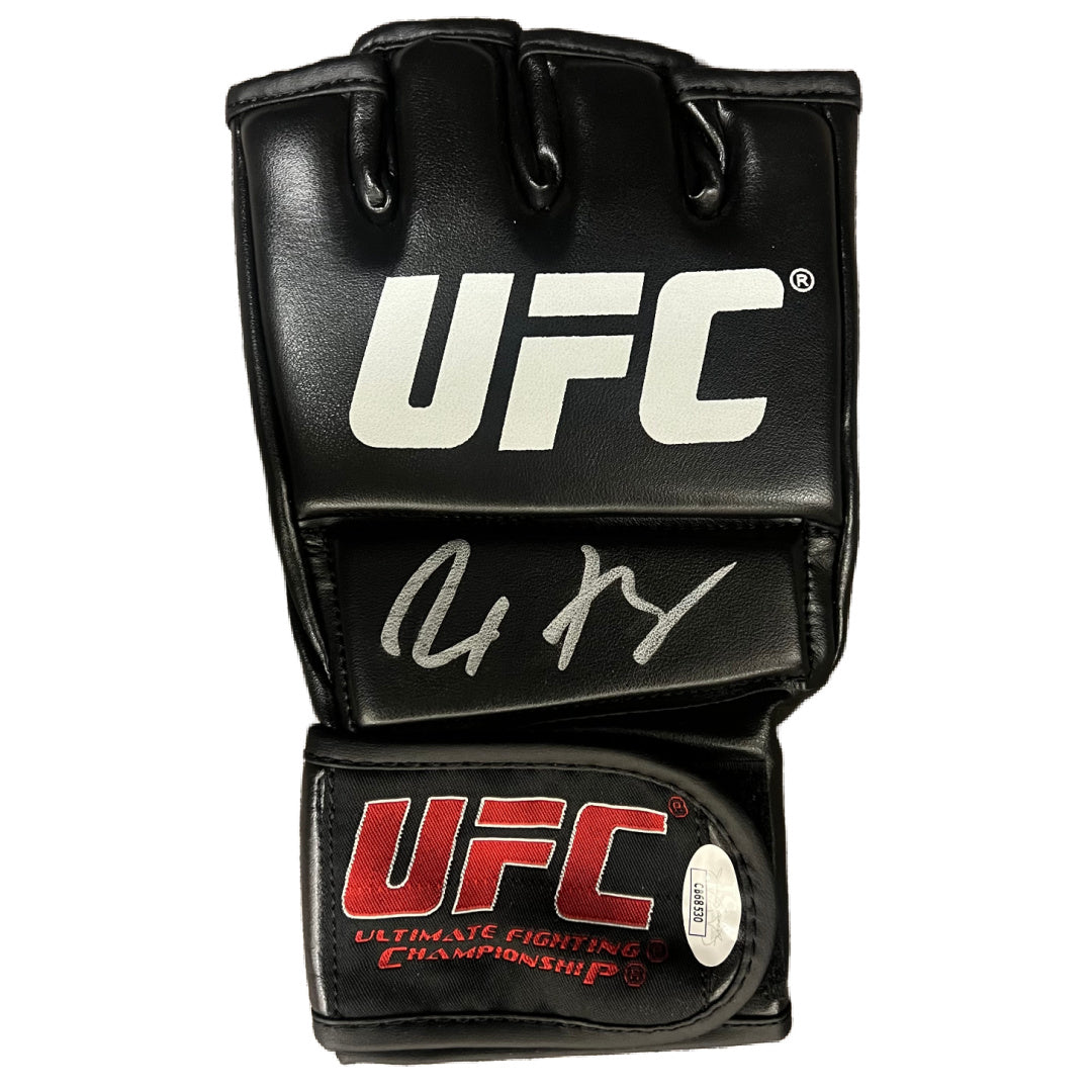 Max Holloway autographed signed glove UFC JSA Blessed