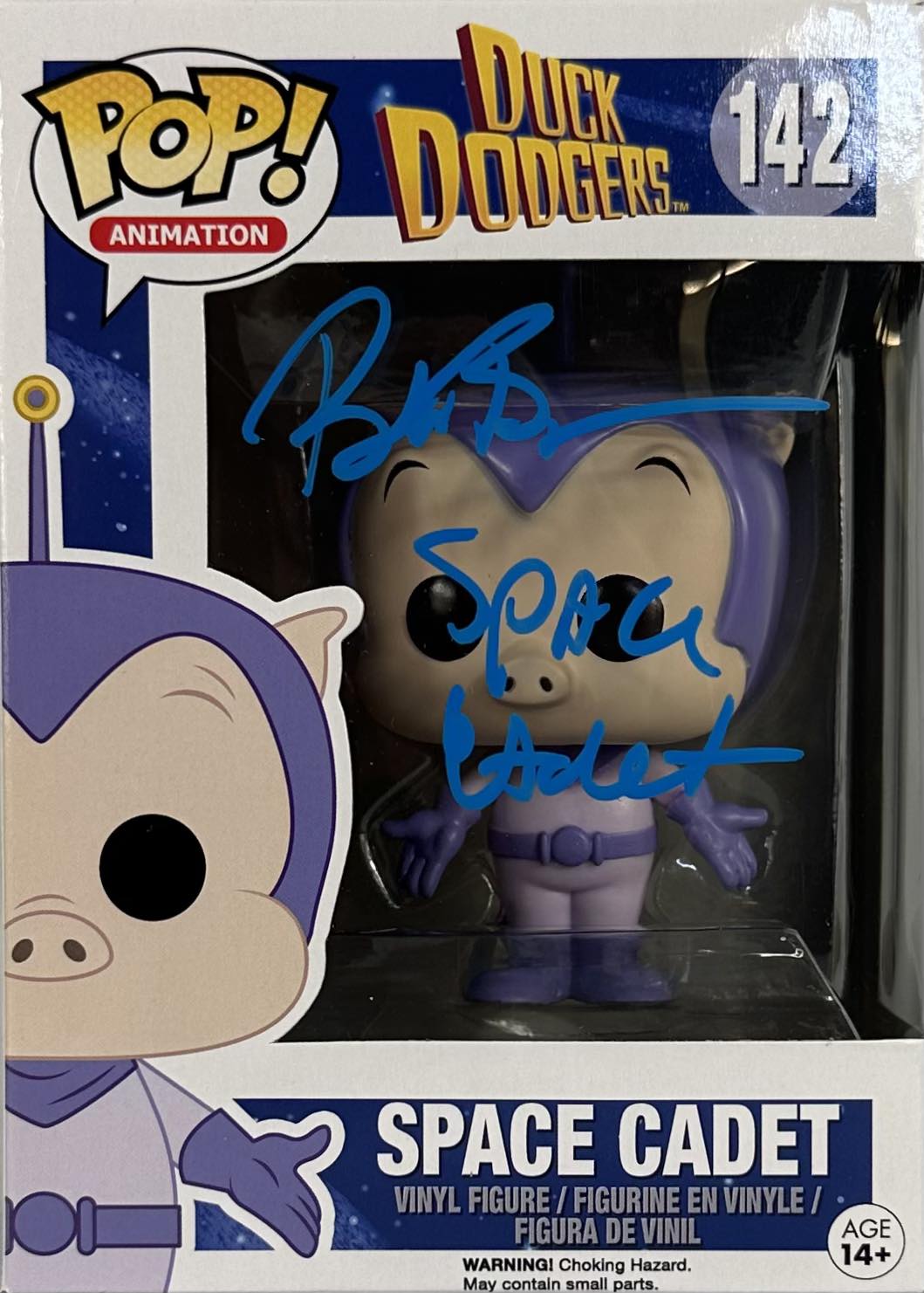 Bob Bergen autogaphed signed inscribed Funko Pop #142 JSA Space Cadet