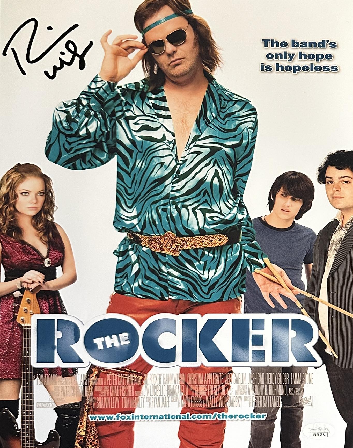 Rainn Wilson autographed signed 11x14 photo The Rocker JSA Robert Fishman