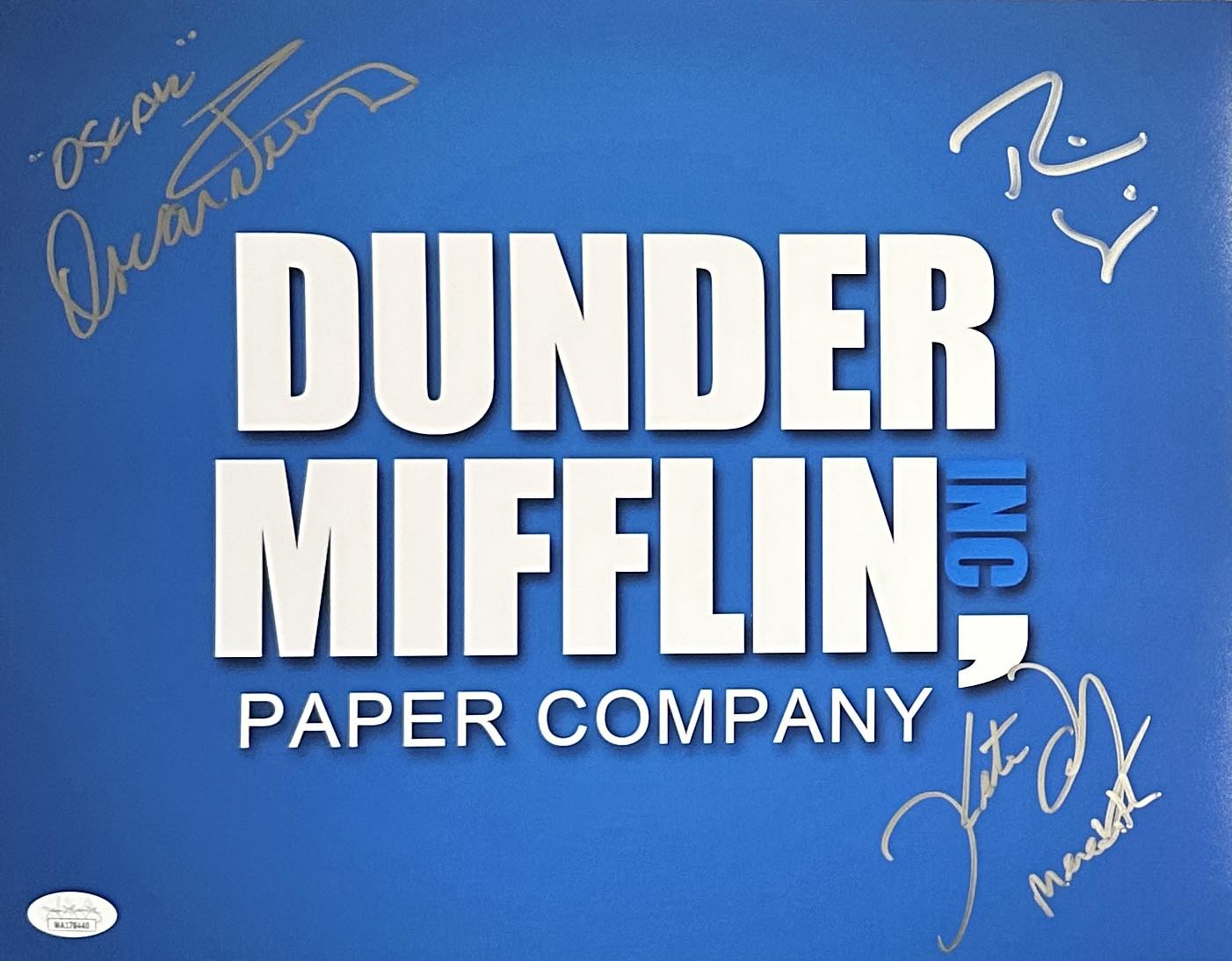 Wilson, Flannery, Nunez signed inscribed 11x14 photo The Office JSA Witness