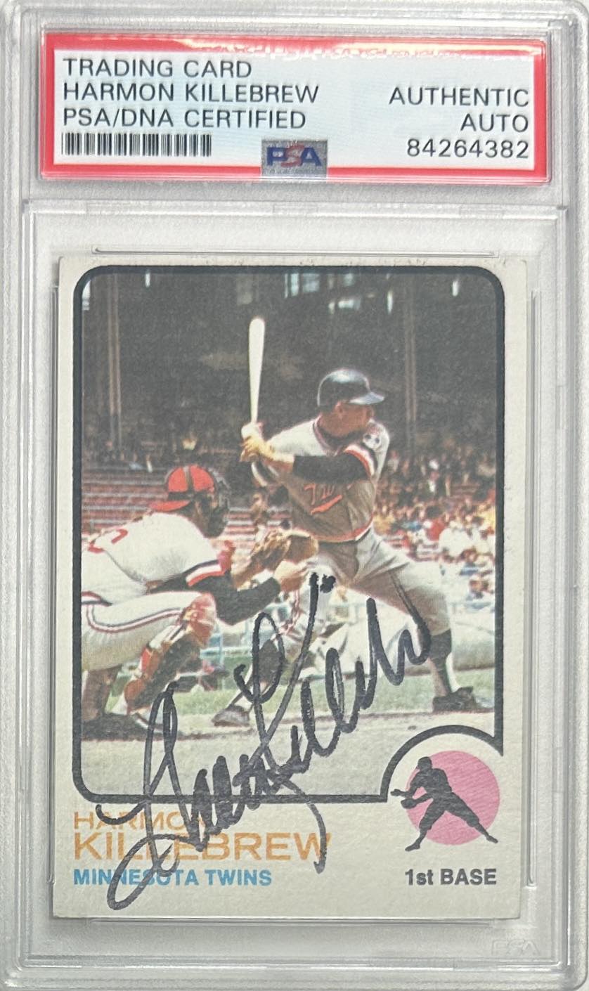 Harmon Killebrew auto signed card Topps #170 Minnesota Twins PSA Encapsulated