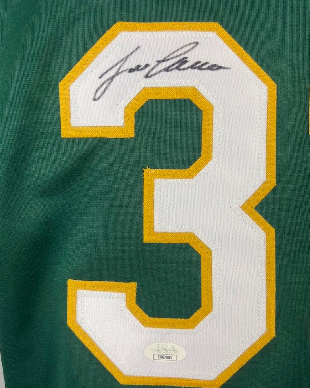 Oakland Athletics Jose Canseco Autographed Signed Professional STAT Jersey JSA COA