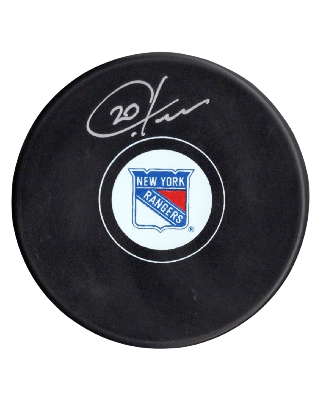 NHL New York Rangers Chris Kreider Autographed Signed Puck JSA COA