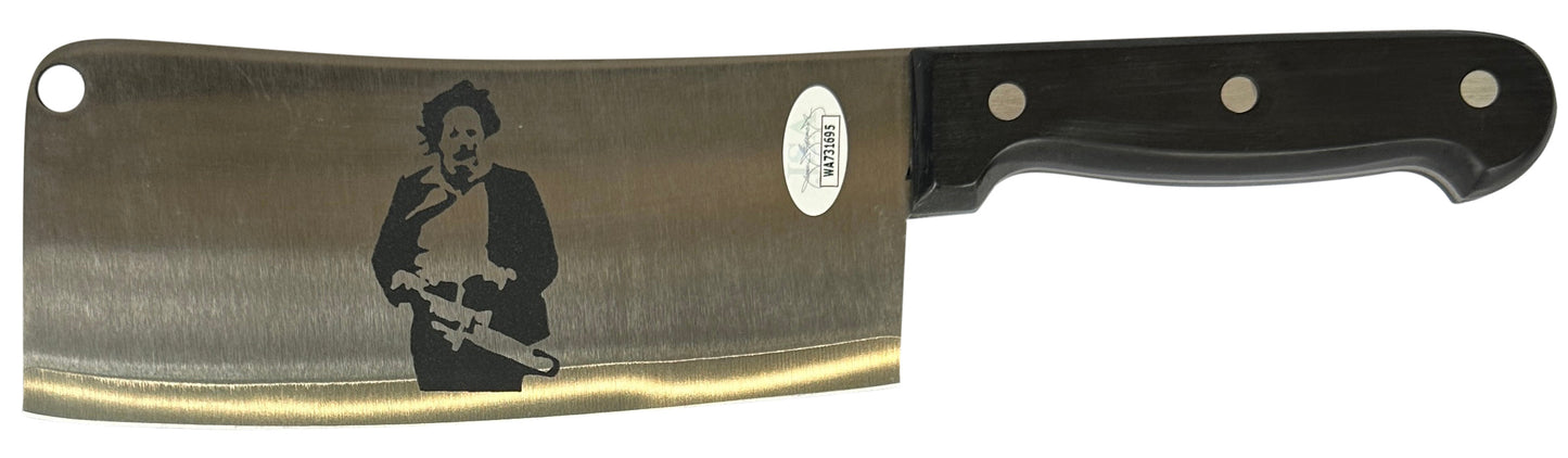 Andrew Bryniarski signed inscribed knife Texas Chainsaw Massacre JSA COA Leatherface