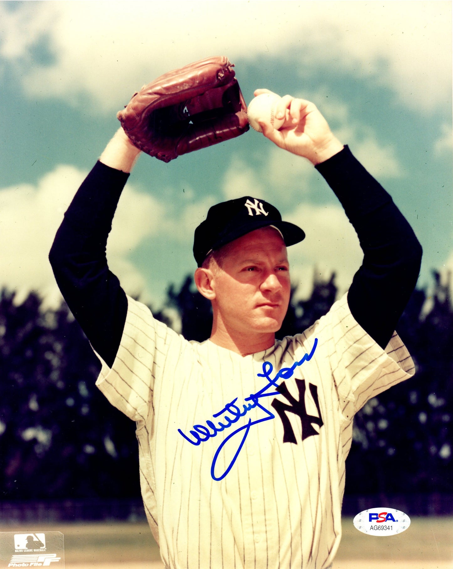 Whitey Ford autographed signed 8x10 photo MLB New York Yankees PSA COA WS Champ