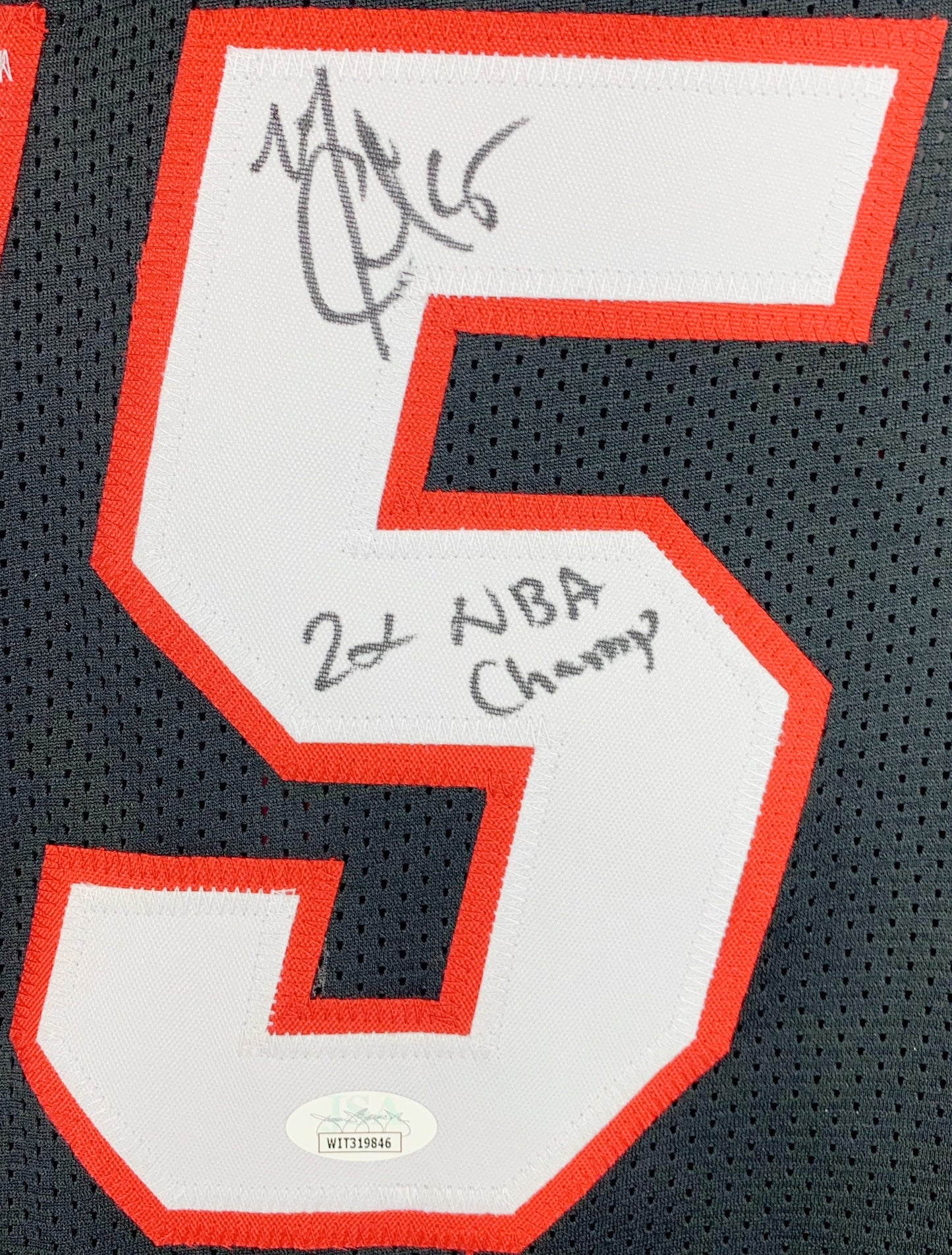 Mario Chalmers signed jersey autographed inscribed NBA Miami Heat JSA ITP COA