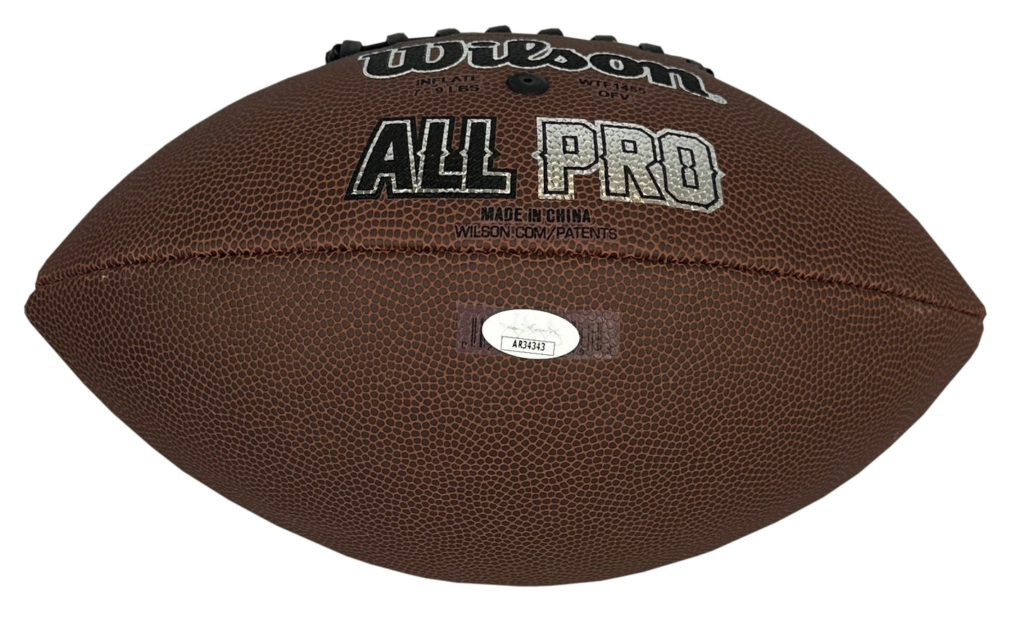 Adrian Peterson autographed signed football NFL Minnesota Vikings JSA COA