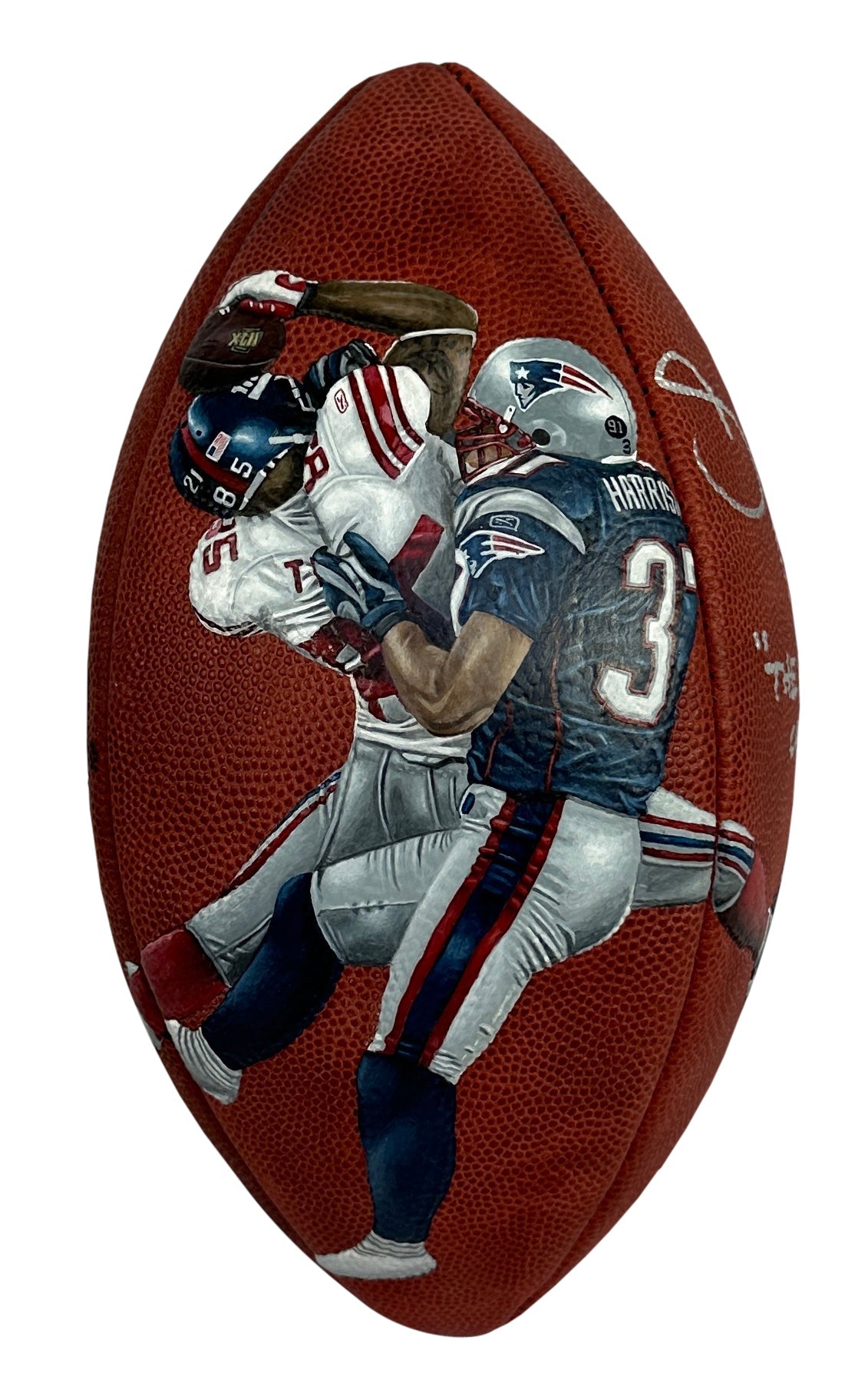 David Tyree autographed signed inscribed painted football NFL New York Giants