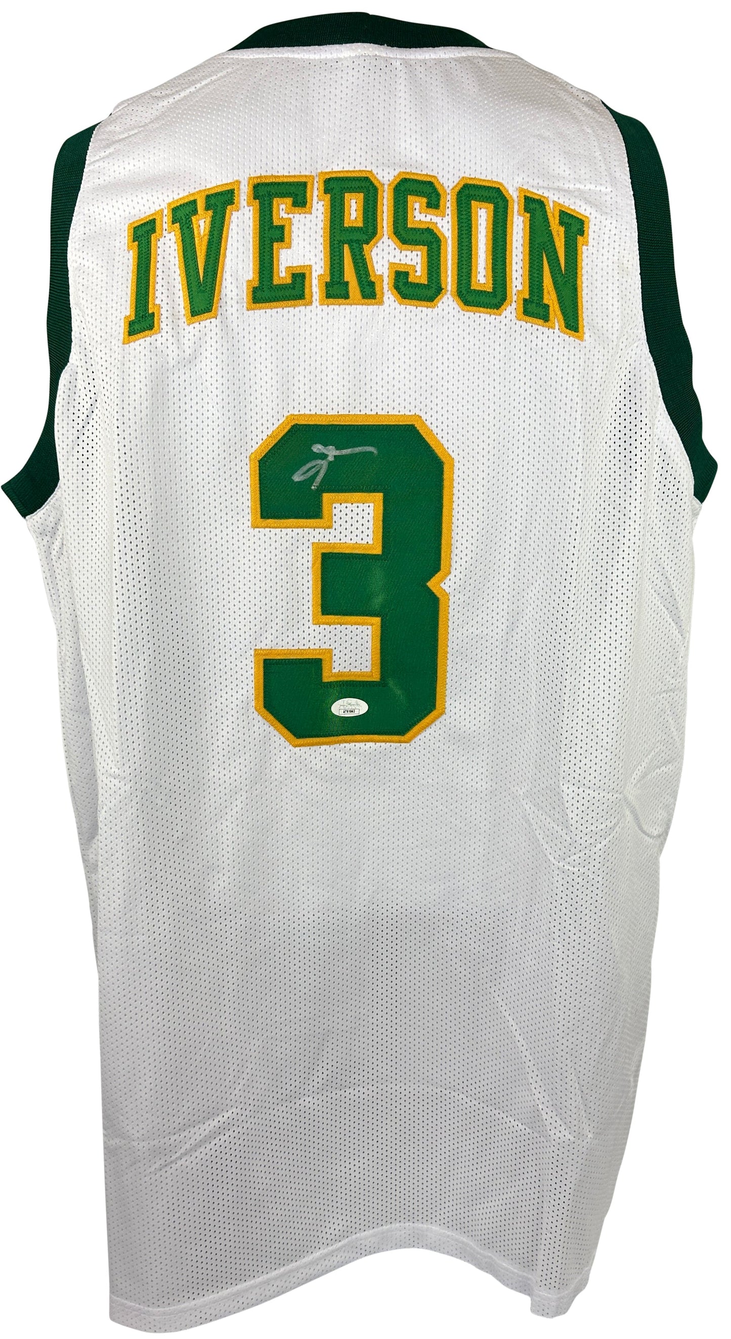 Allen Iverson autographed signed jersey high school style JSA COA