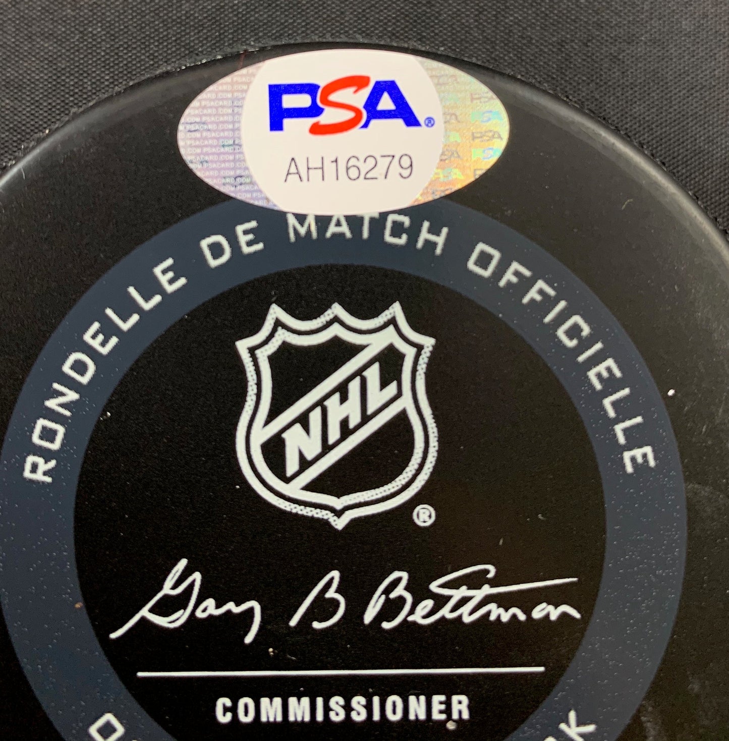Mike Richter autographed signed authentic puck NHL New York Rangers PSA COA
