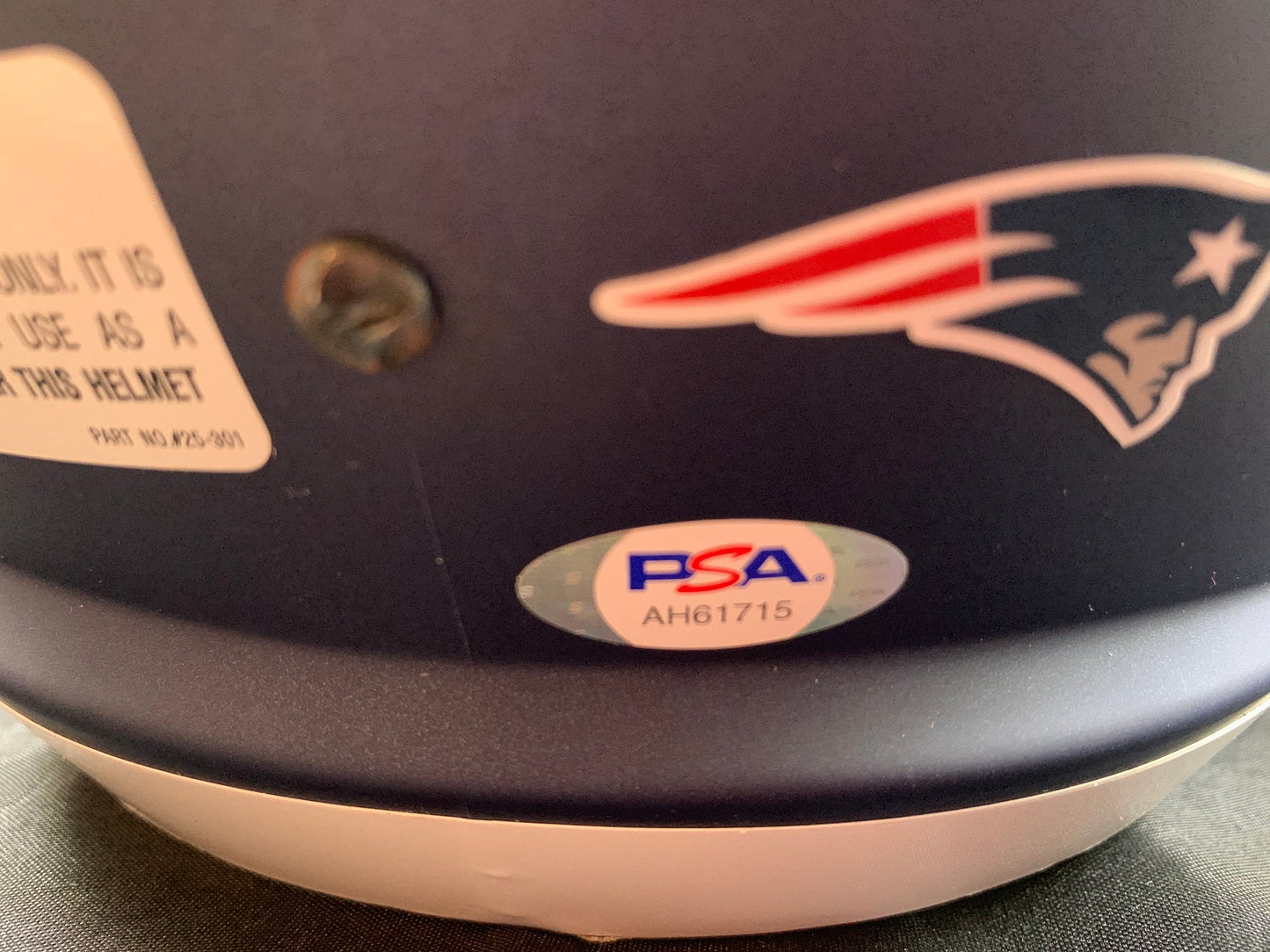 Stephon Gilmore autographed signed Full Size AMP Rep Helmet Patriots PSA COA