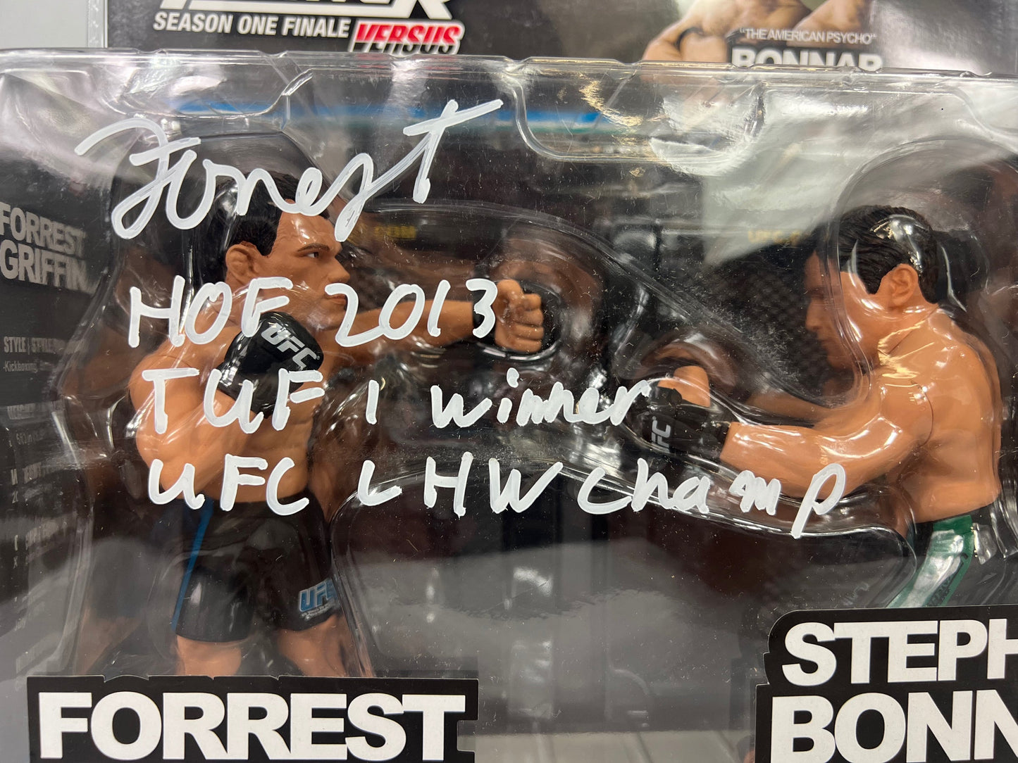 Forrest Griffin autographed inscribed signed figure UFC JSA COA
