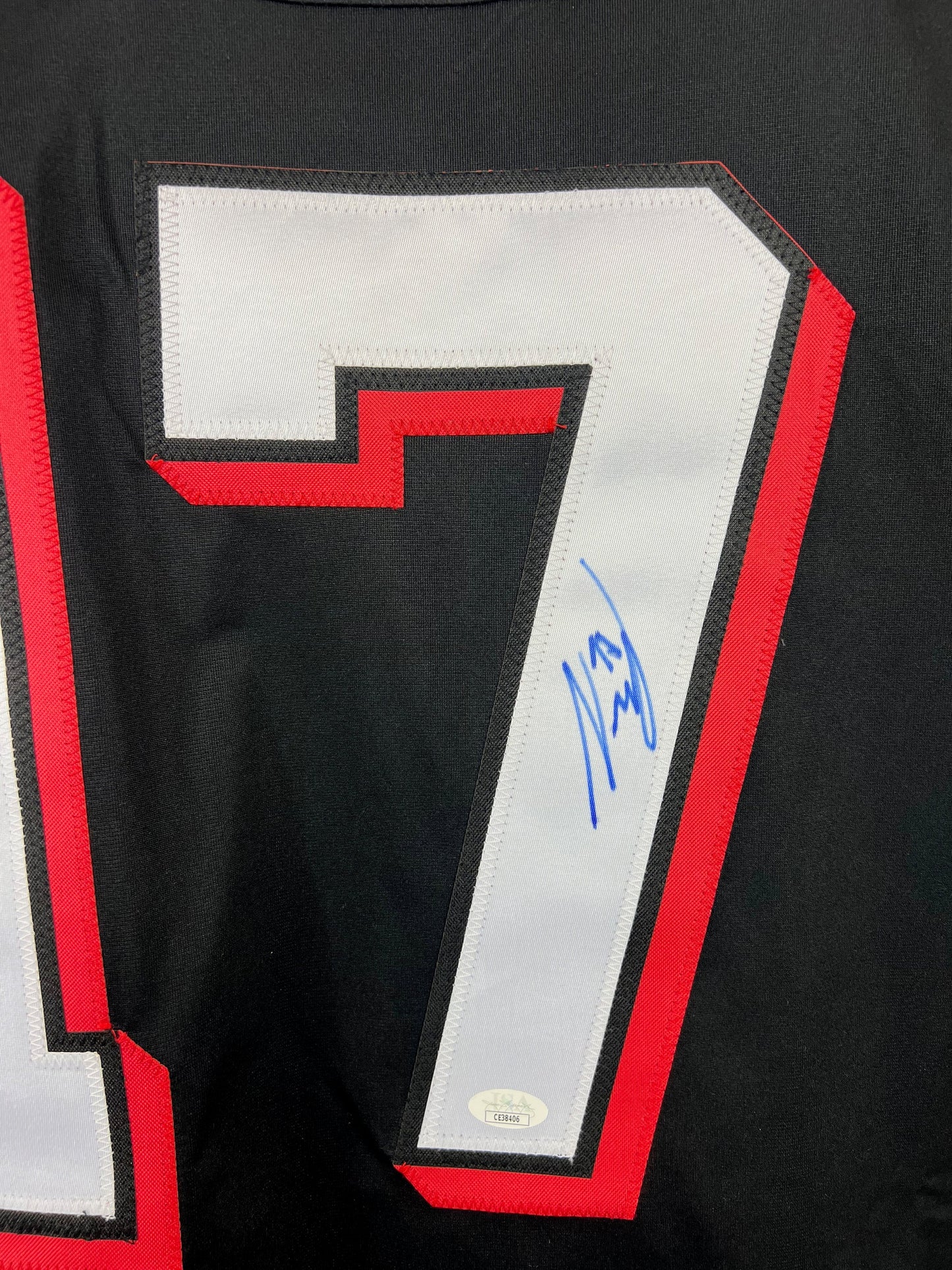 Simon Nemec signed autographed jersey New Jersey Devils JSA COA