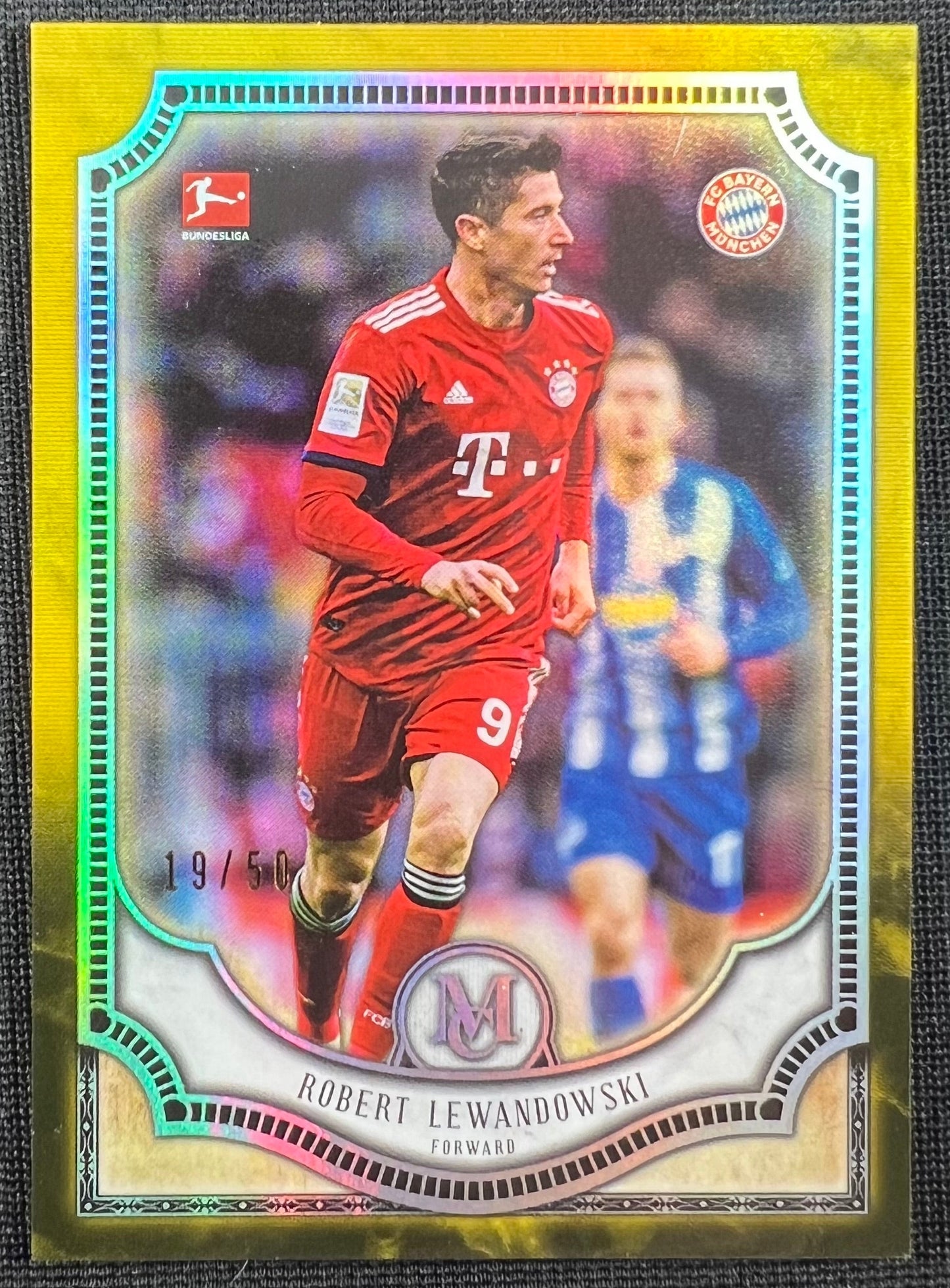 Robert Lewandowski 2019 Topps Museum Collection #90 /50 Bayern Munich