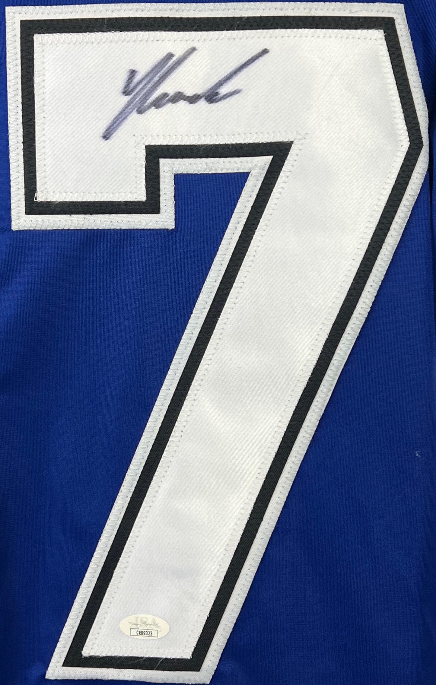 Yanni Gourde autographed signed jersey NHL Tampa Bay Lightning JSA COA
