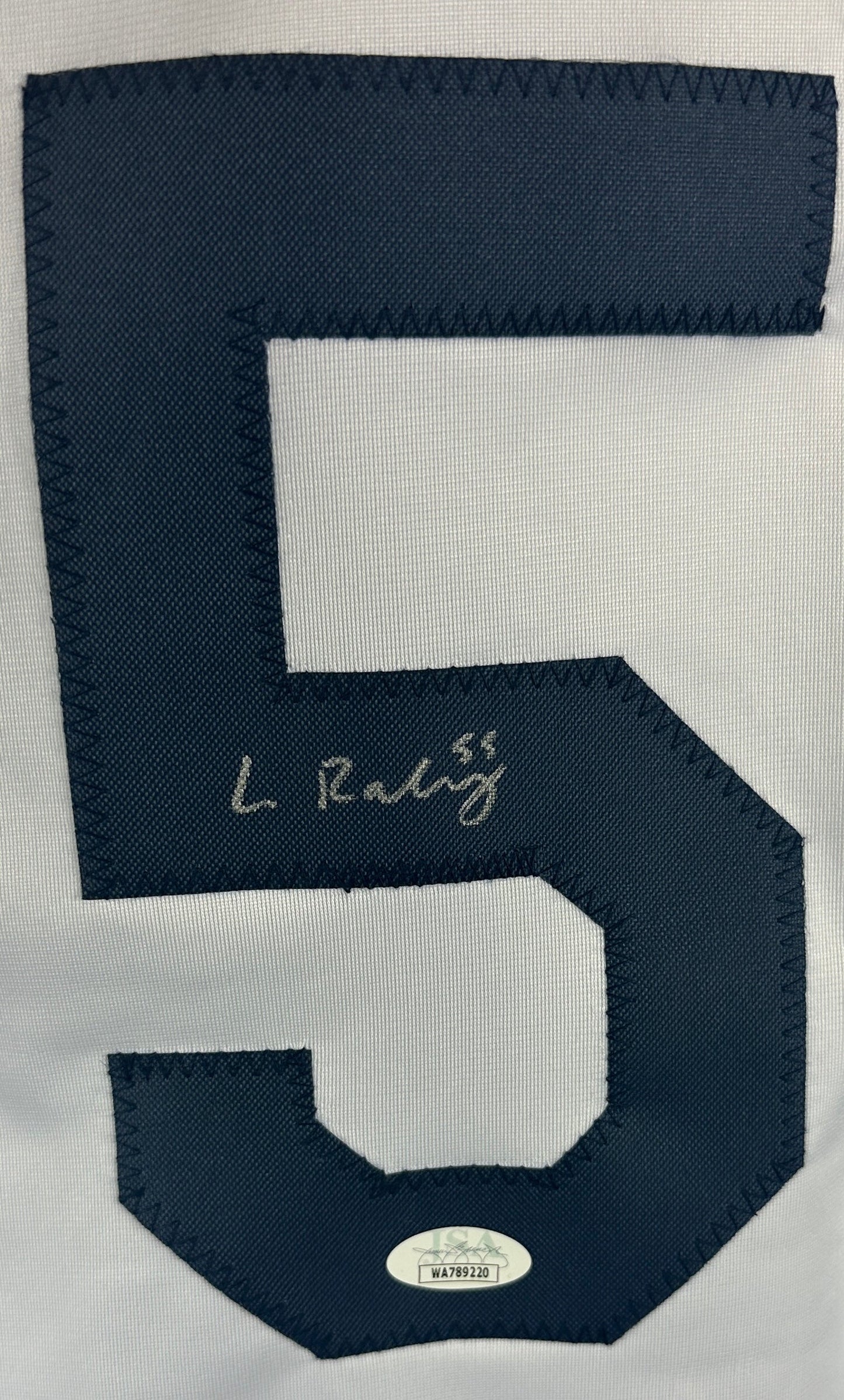 LUKE RALEY AUTOGRAPHED SIGNED PRO WHITE JERSEY JSA COA