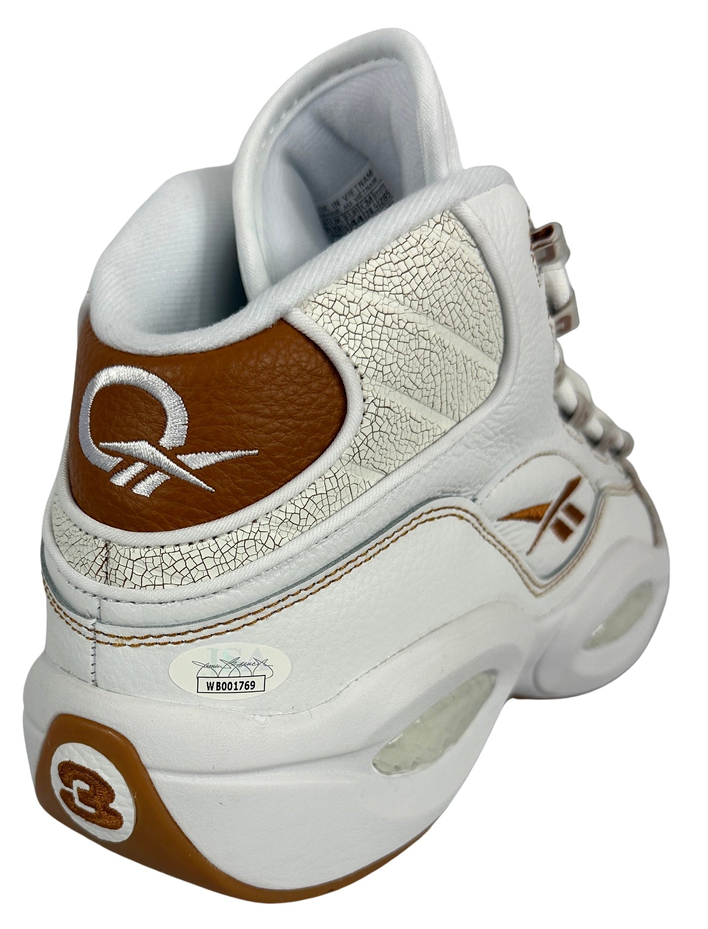 Allen Iverson autographed signed Sneaker pair Philadelphia 76er's JSA COA
