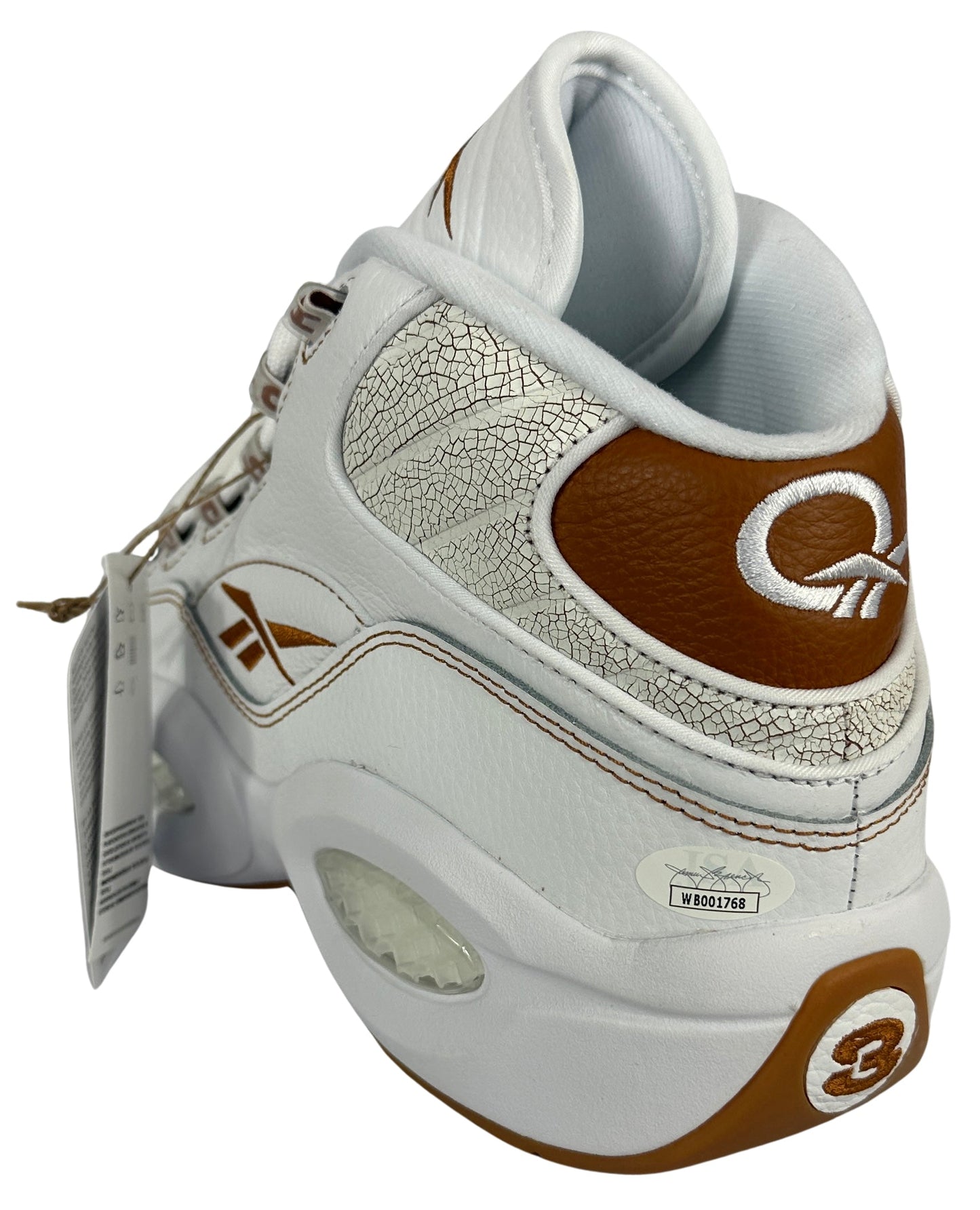 Allen Iverson autographed signed Sneaker pair Philadelphia 76er's JSA COA