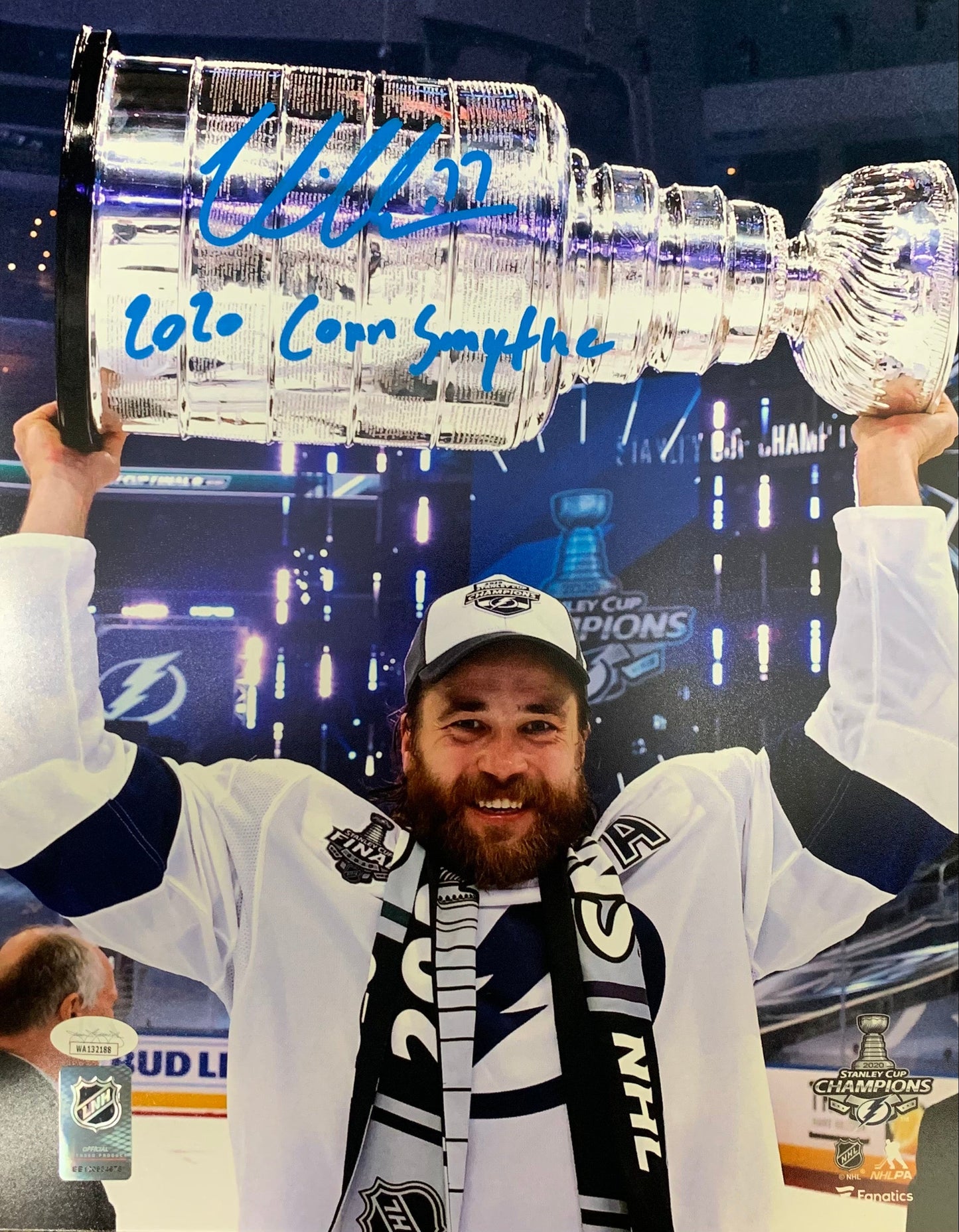 Victor Hedman autographed signed inscribed 11x14 photo Tampa Bay Lightning JSA