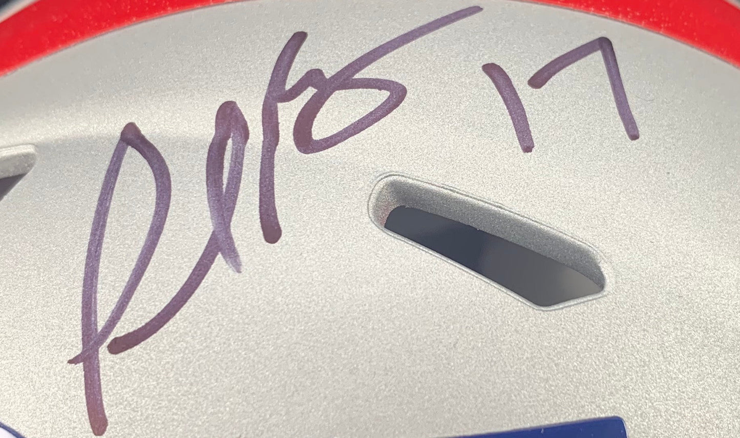 Plaxico Burress autographed inscribed AMP Mini Helmet New York Giants PSA COA