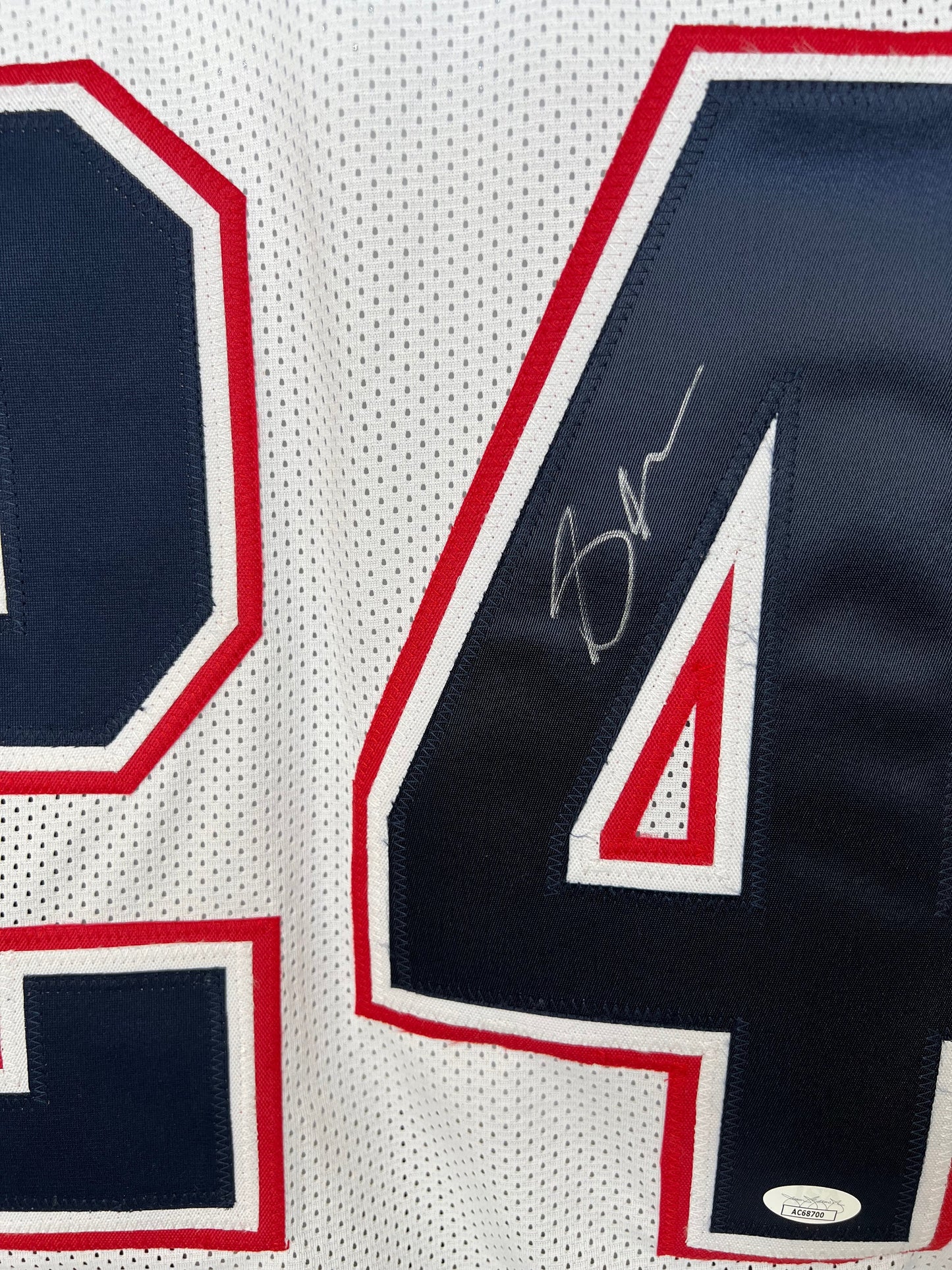 STEPHON GILMORE AUTOGRAPHED SIGNED JERSEY WHITE PRO STYLE JSA COA