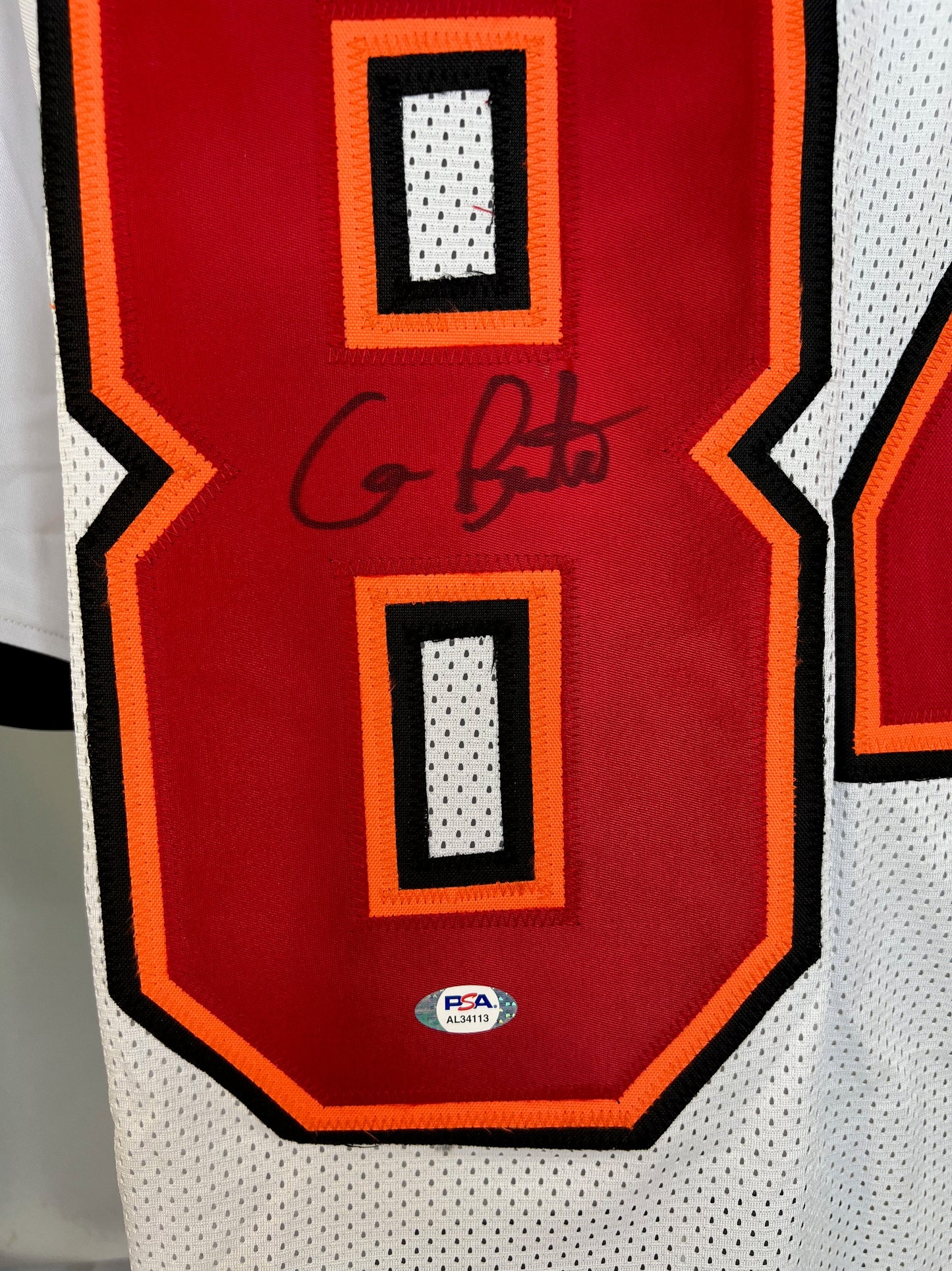 CAMERON BRATE SIGNED CUSTOM WHITE PRO STYLE AUTOGRAPHED JERSEY PSA COA