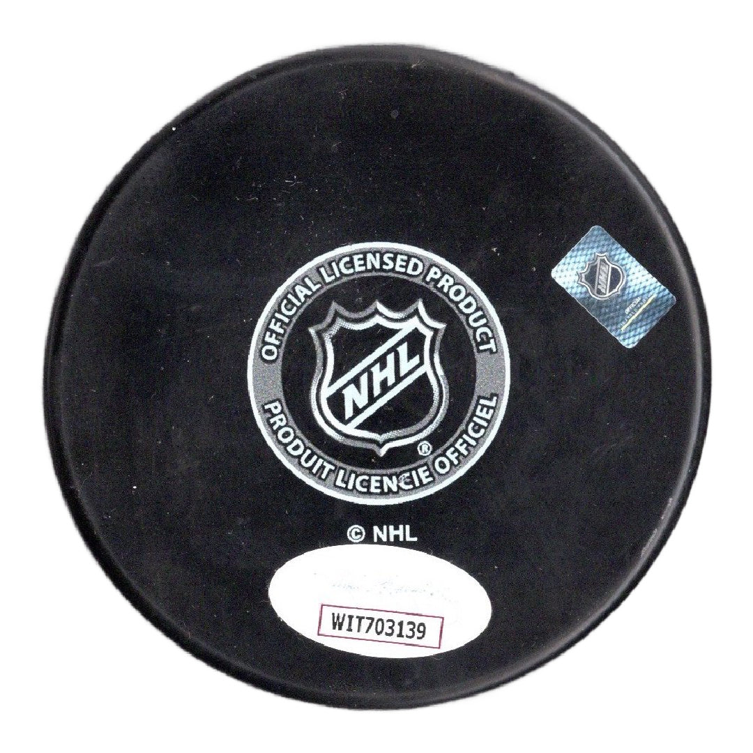 Sam Bennett autographed signed puck NHL Florida Panthers JSA COA