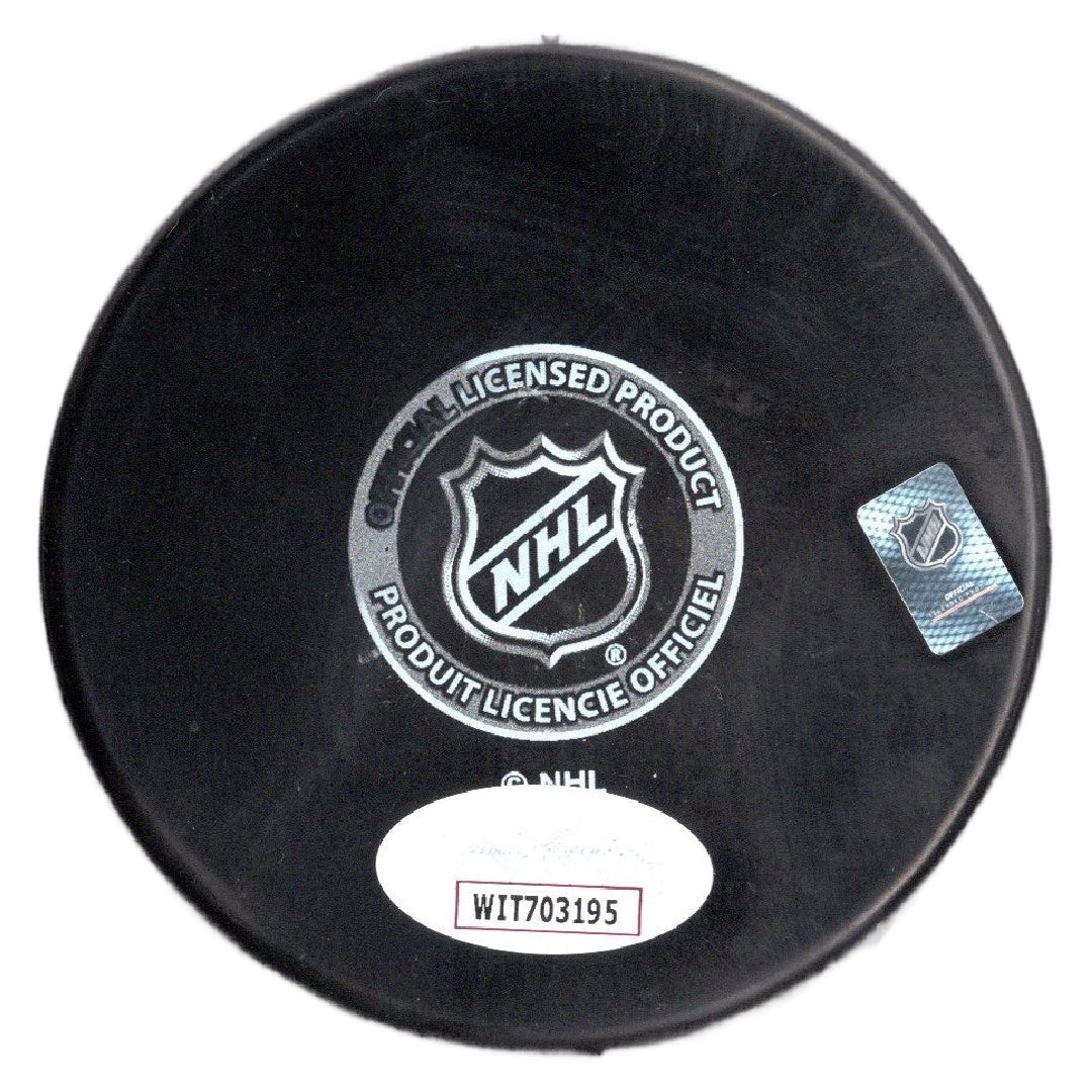 Sam Reinhart autographed signed puck NHL Florida Panthers JSA COA