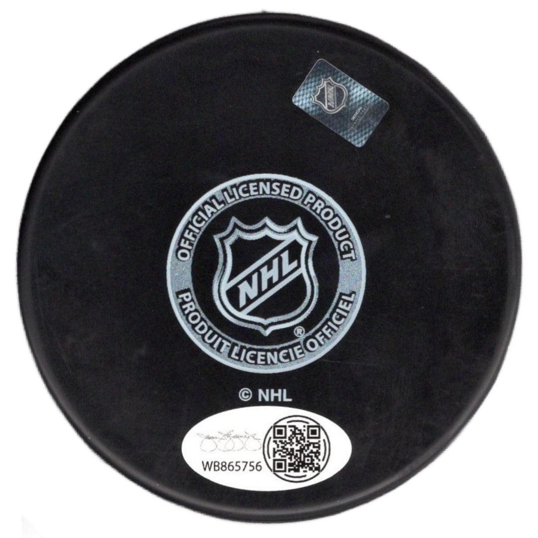 Matthew Tkachuk autographed signed puck NHL Florida Panthers JSA COA