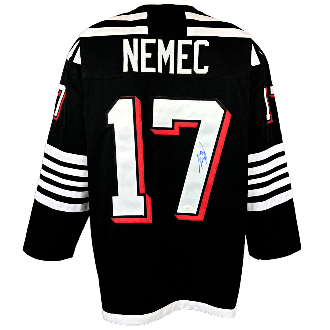 Simon Nemec signed autographed jersey New Jersey Devils JSA COA