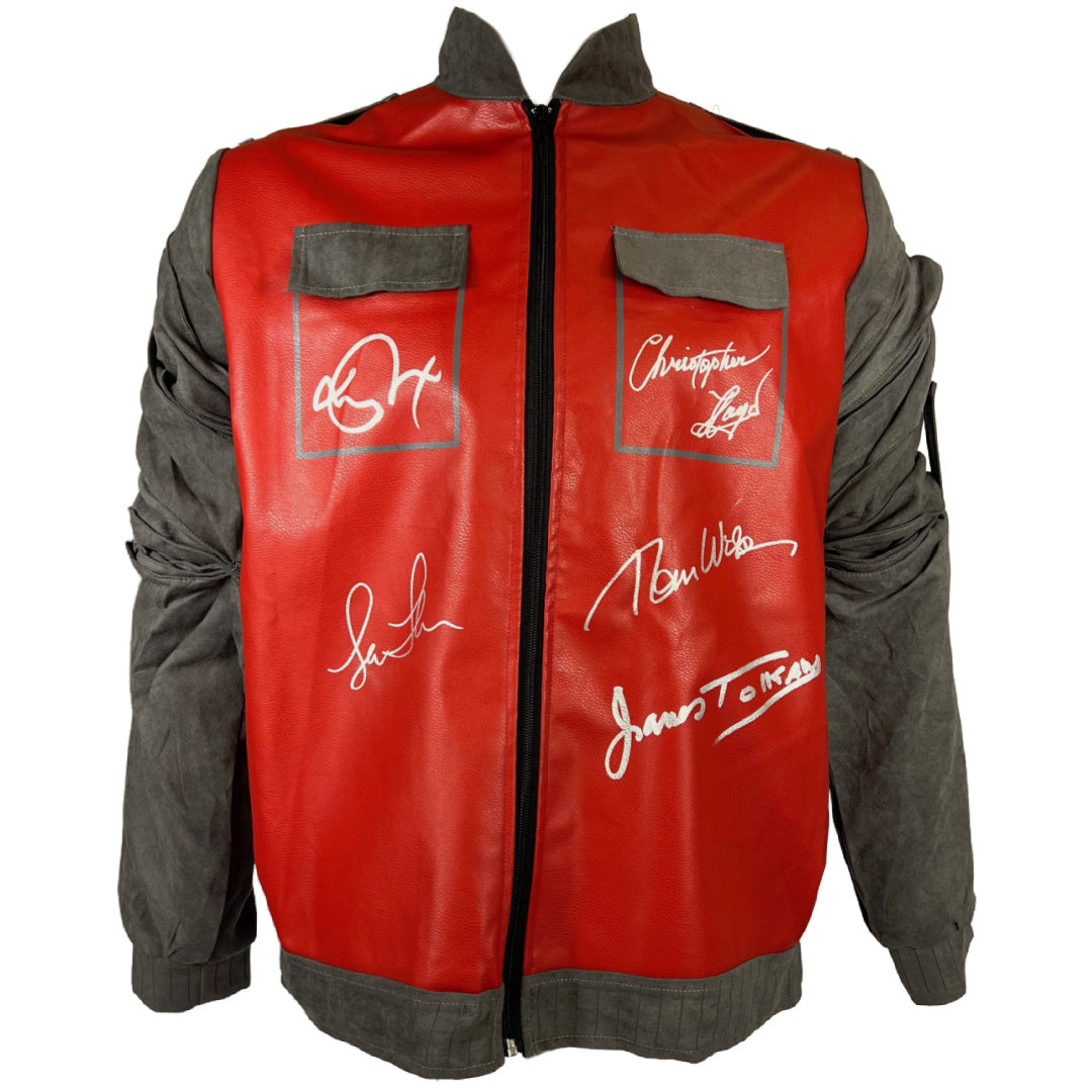Cast signed autographed Back to The Future jacket BAS Fox Lloyd Tolkan Lea