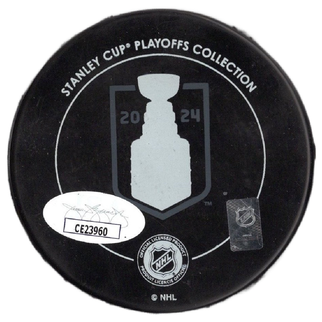 Jonah Gadjovich autographed signed Stanley Cup puck NHL Florida Panthers JSA