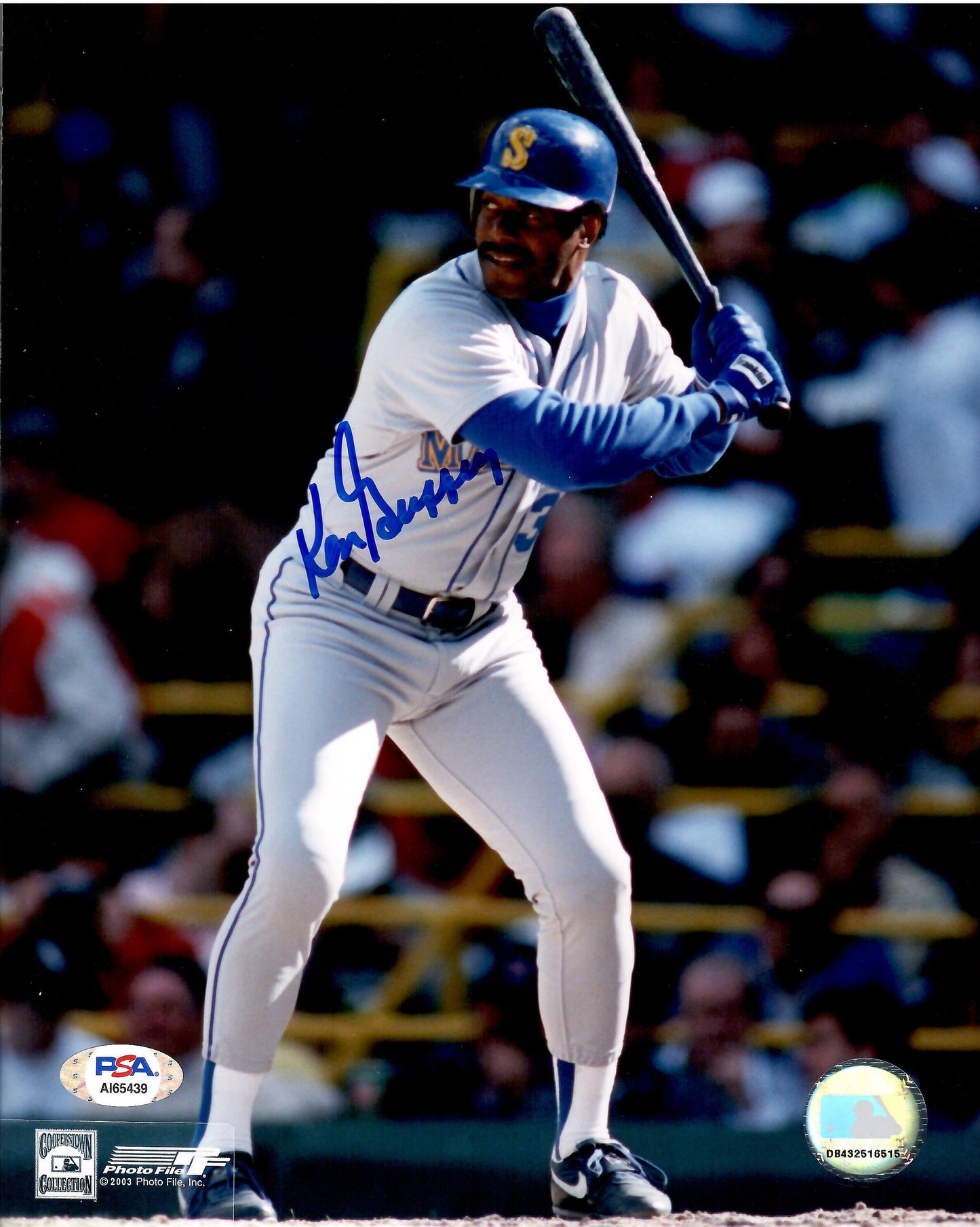 Ken Griffey Sr. autographed signed MLB Seattle Mariners 8x10 photo PSA COA