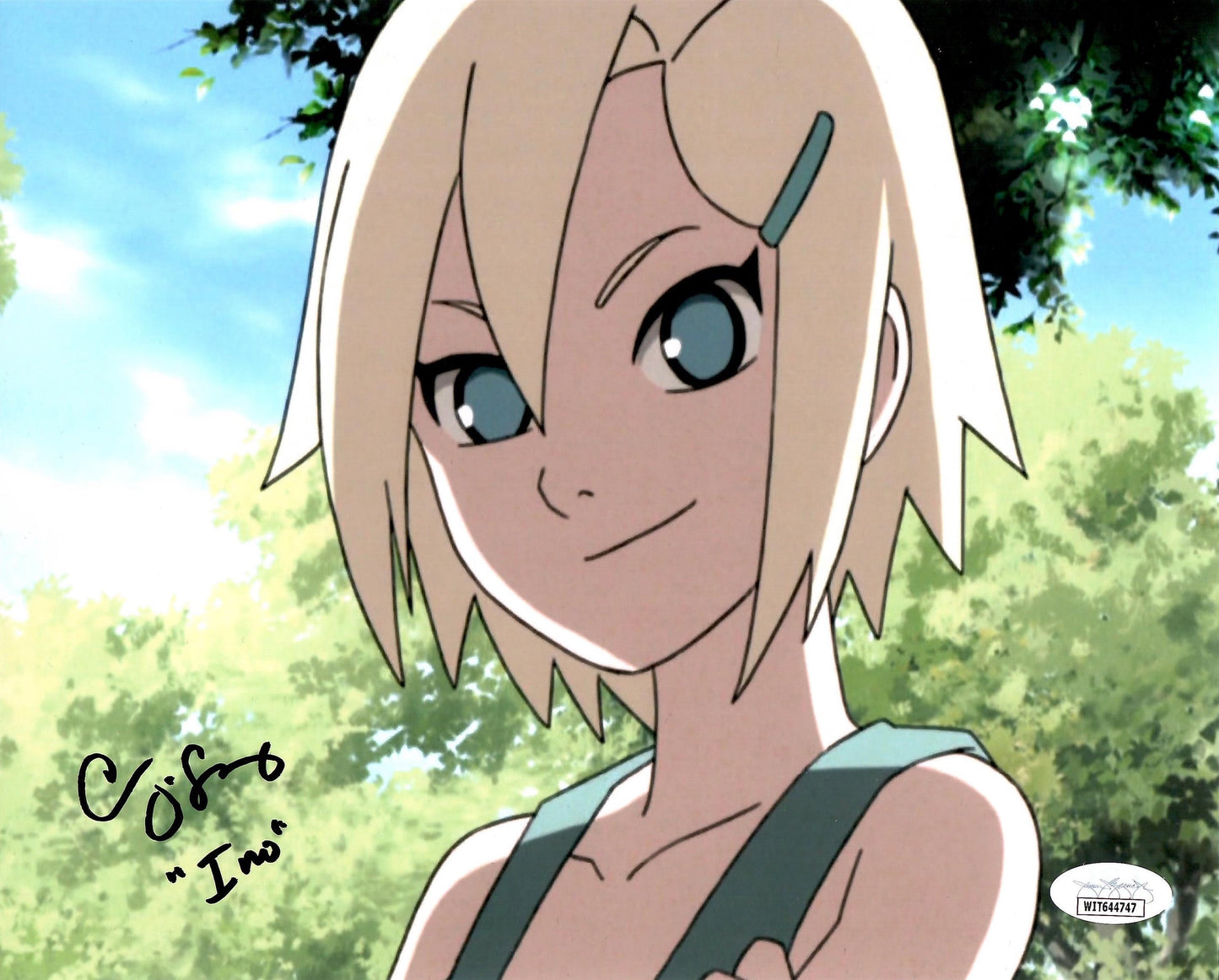 Colleen Oshaughnessy autograph Inscribed 8x10 Photo Naruto JSA COA INO
