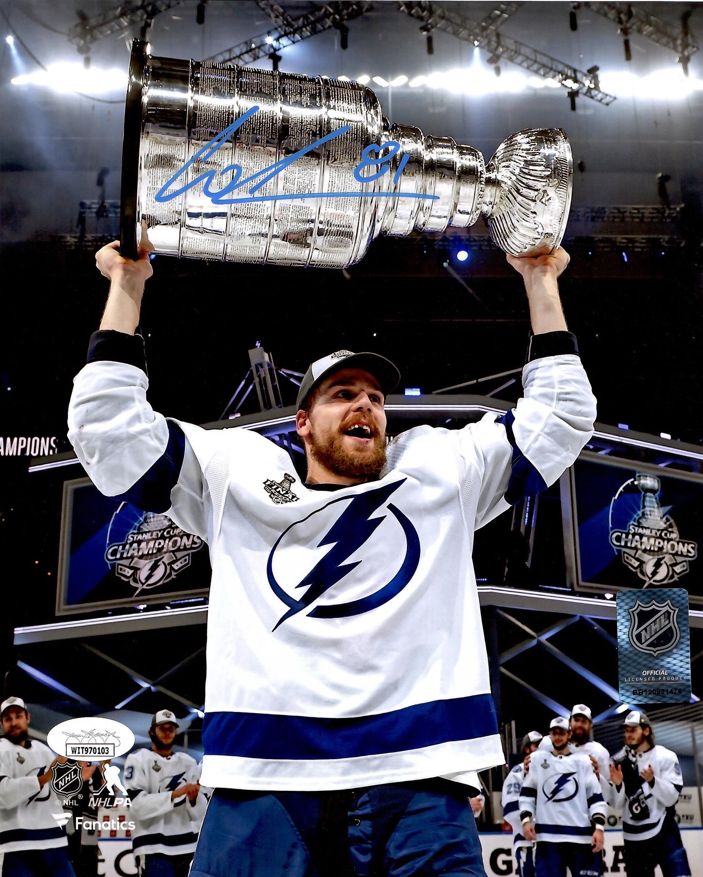 Erik Cernak autographed signed 8x10 photo NHL Tampa Bay Lightning JSA COA