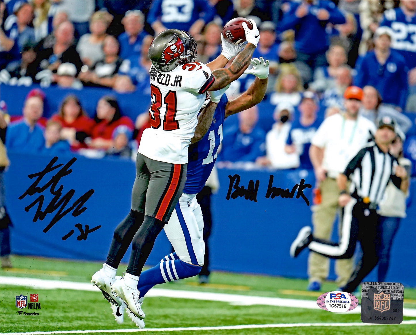 Antoine Winfield Jr. signed inscribed 8x10 photo NFL Tampa Bay Buccaneers PSA