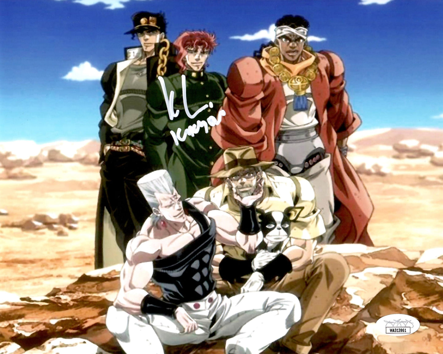 Kyle Hebert signed inscribed 8x10 photo Jojo's Bizarre Adventure JSA COA Kakyoin