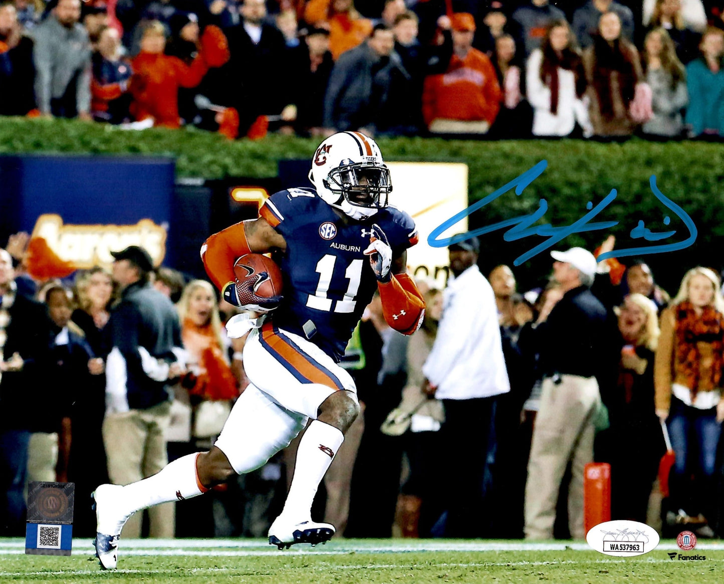 Chris Davis Jr. autographed signed 8x10 NFL Auburn Tigers JSA COA