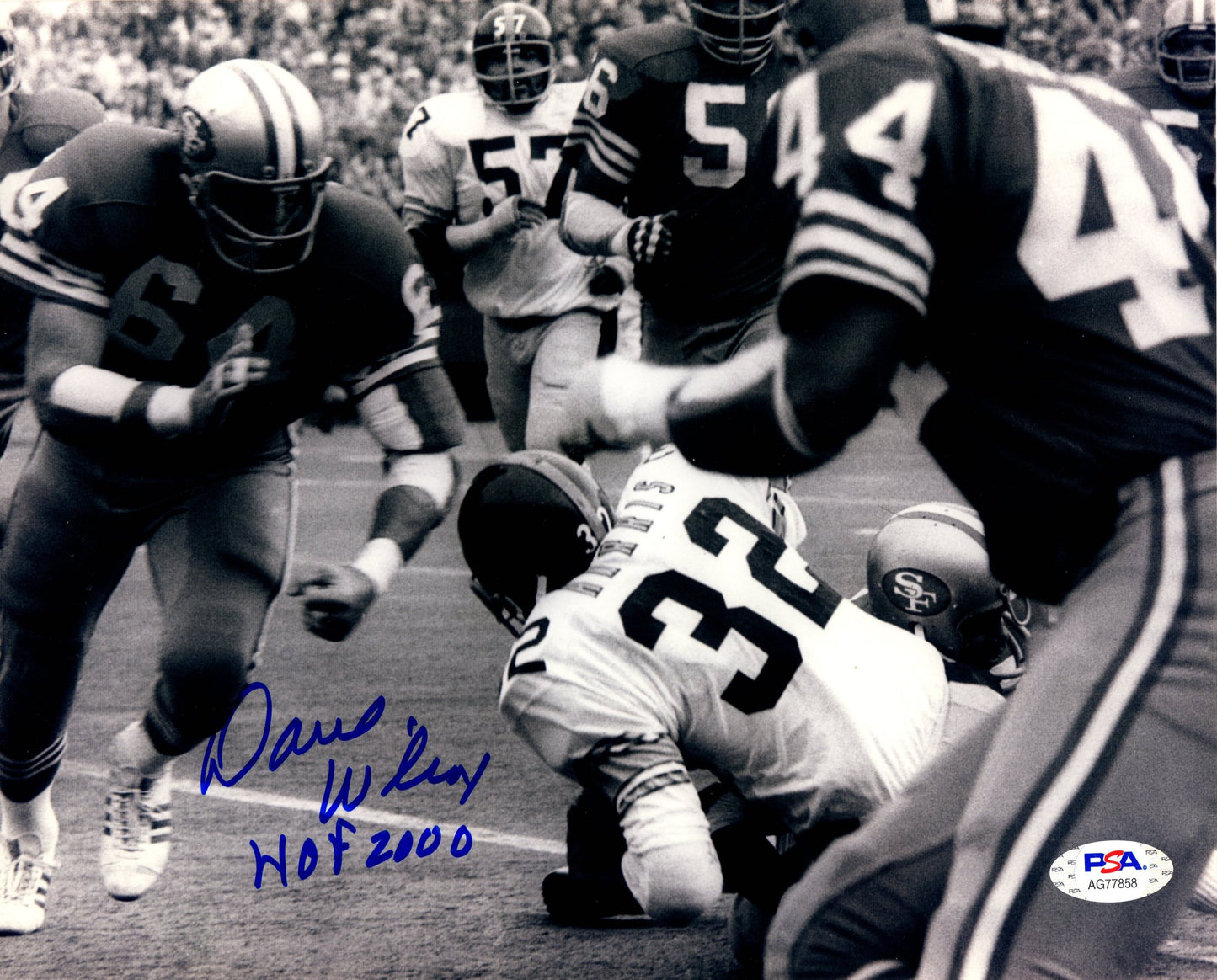 Dave Wilcox autographed signed inscribed 8x10 photo San Francisco 49ers PSA COA