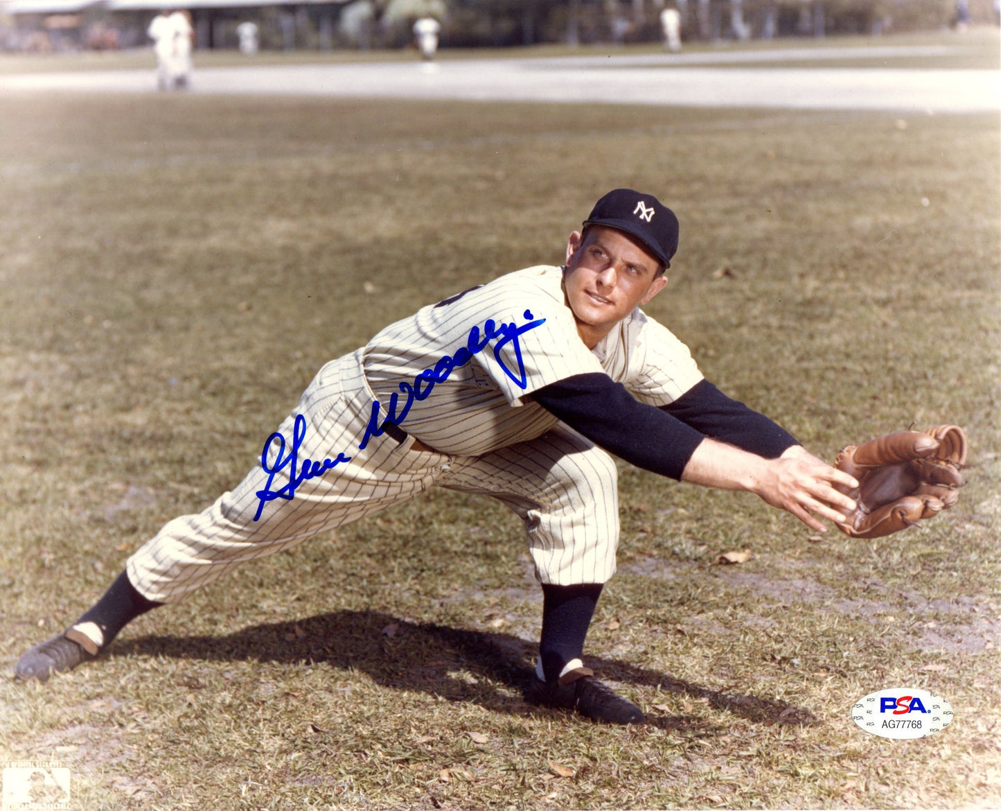 Gene Woodling autographed signed 8x10 photo MLB New York Yankees PSA COA