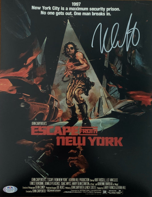 Nick Castle autographed signed 11x14 photo Escape From New York PSA COA