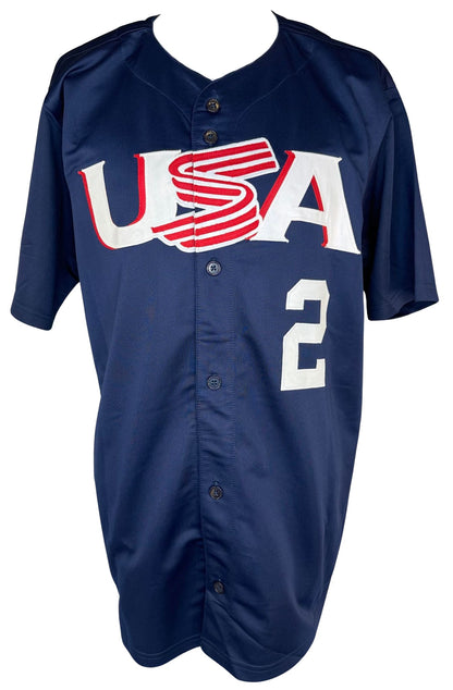Tommy Lasorda autographed signed jersey Olympics Team USA PSA COA