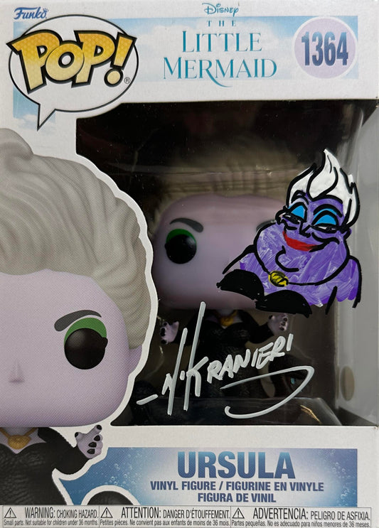 Nik Ranieri signed inscribed Funko Pop #1364 Ursula JSA COA The Little Mermaid