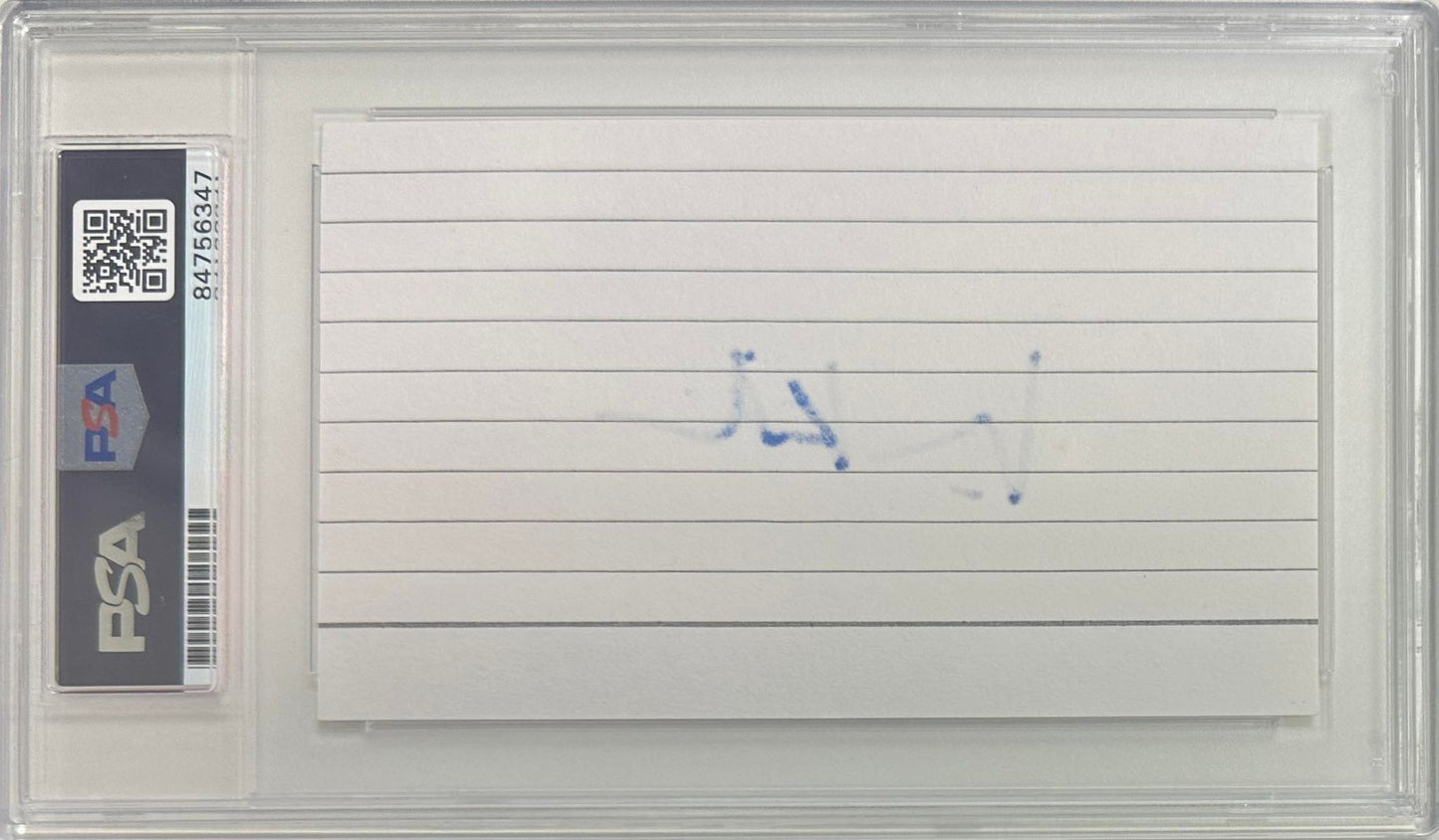 Val Kilmer autographed signed index card PSA Encapsulated Batman Forever