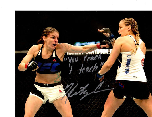 Katlyn Chookagian Autographed UFC 8x10 photo w/COA