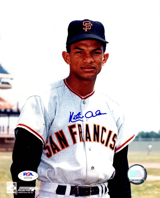 Matty Alou autographed signed MLB San Francisco Giants 8x10 photo PSA COA