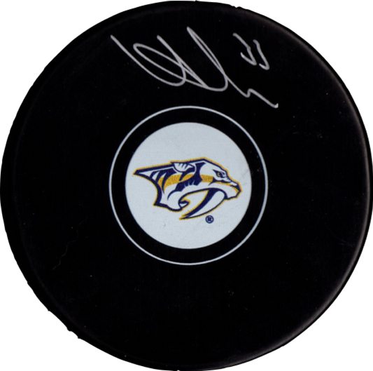 Viktor Arvidsson autographed signed puck NHL Nashville Predators PSA COA Witness