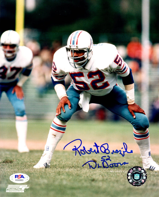 Robert Brazile autographed signed inscribed 8x10 photo NFL Houston Oilers PSA COA
