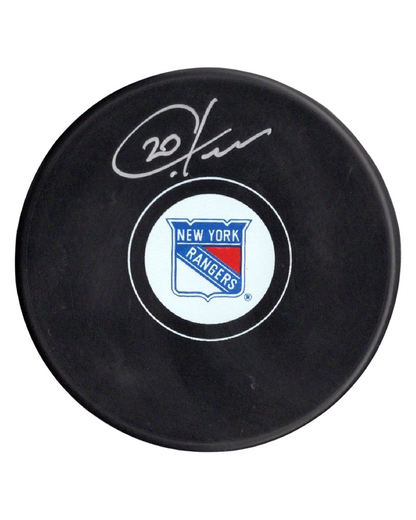 NHL New York Rangers Chris Kreider Autographed Signed Puck JSA COA