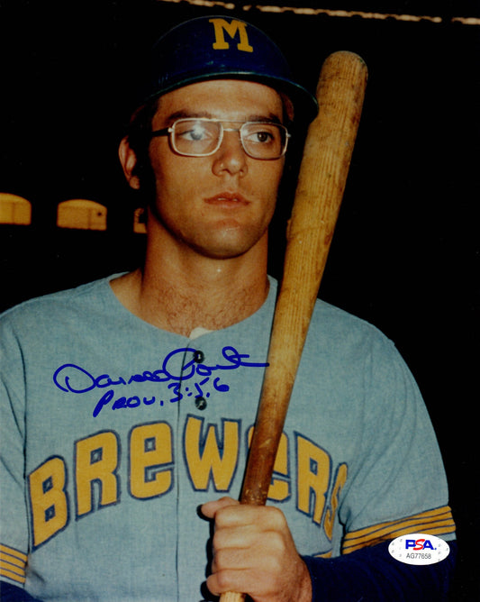 Darrell Porter autographed signed inscribed 8x10 photo MLB Milwaukee Brewers PSA